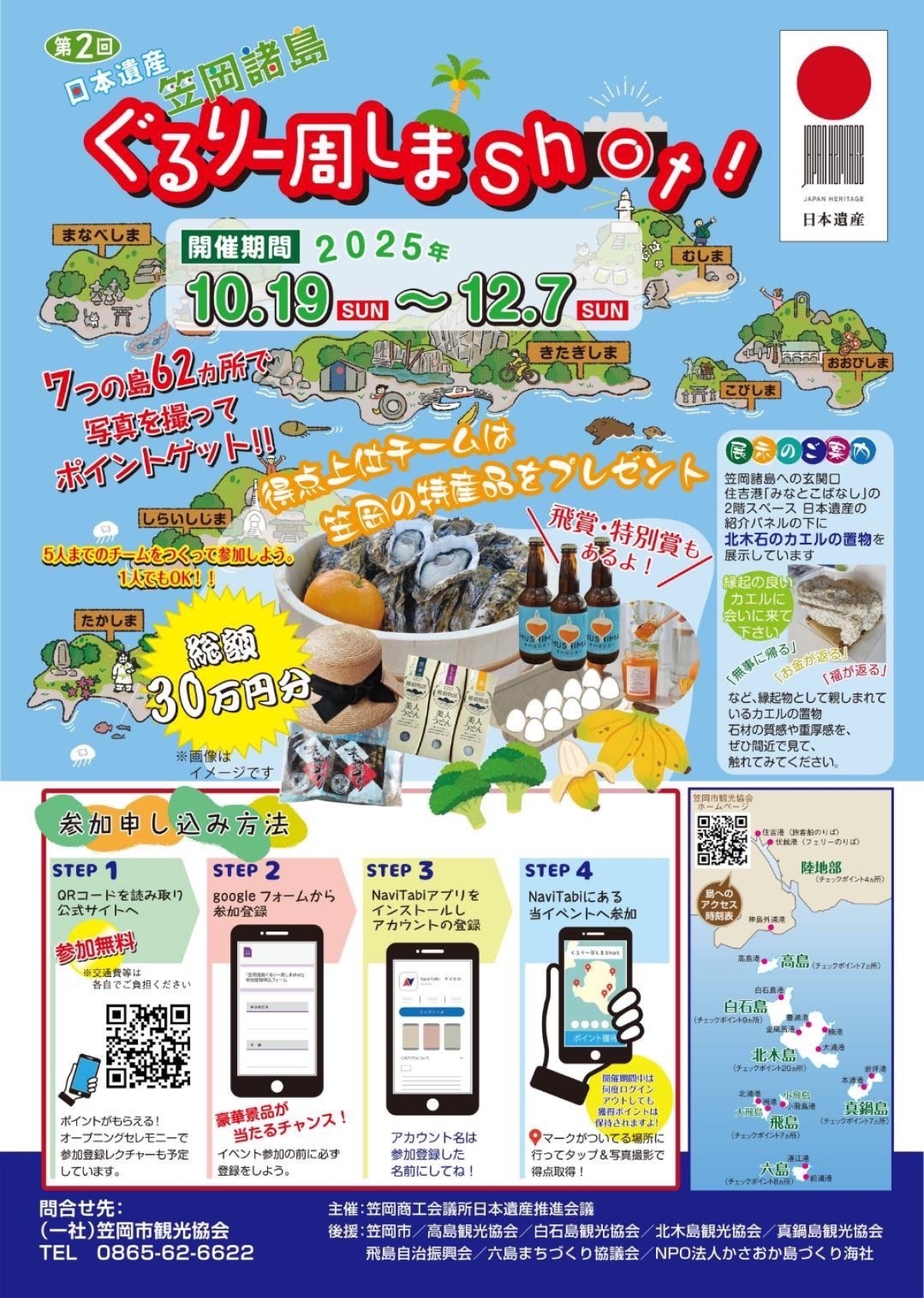 第２回「笠岡諸島ぐるり一周しまShot！」